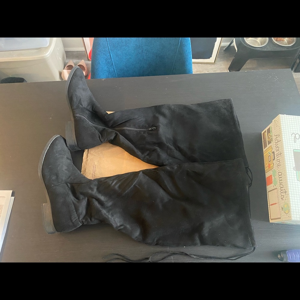 Black WW Over The Knee Boots